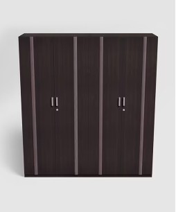 Kalista V2 4 Door Engineered Wood Wooden Wardrobe in Zurina Cola Color 1 Year Warranty, 1 Drawer