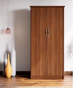 Adriana 2 Door Wardrobe (Walnut)