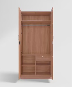 Grove 2 Door Wardrobe (Brown)