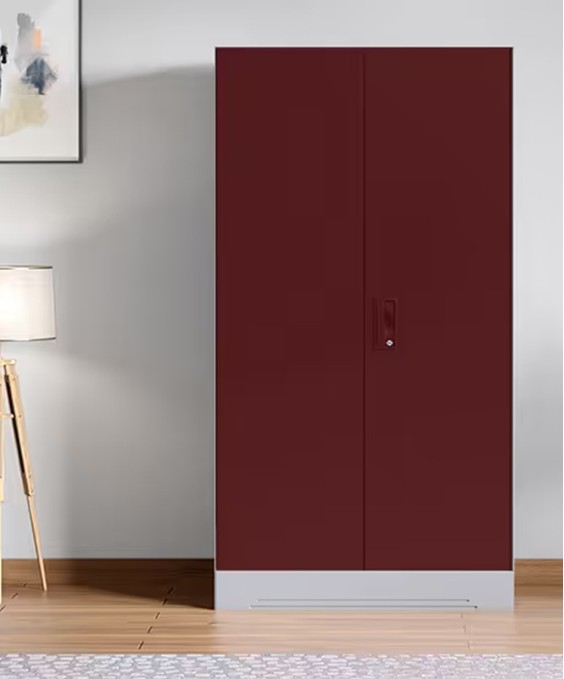 Slimline 2 Door Steel Almirah (Locker, Russet Color)