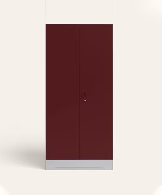 Slimline 2 Door Steel Almirah (Locker, Russet Color)