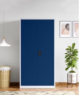 Vurv 2-Door Steel Locker Unit Almirah (Sapphire Blue) 1-Year Warranty, 1 Locker, 3 Shelves