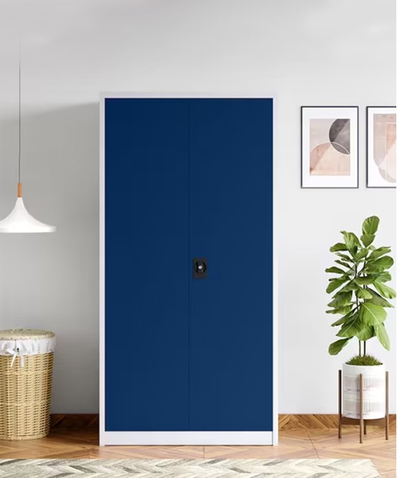 Vurv 2-Door Steel Locker Unit Almirah (Sapphire Blue) 1-Year Warranty, 1 Locker, 3 Shelves