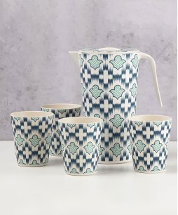 India Circus Organised Ovule Bamboo Jug Set (By Krsnaa Mehta)