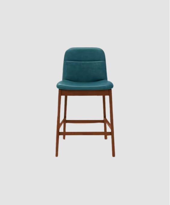 Zara Bar Chair (Set of 2, Dark Green)