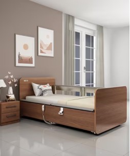 Grace Homecare Bed (Motorized with Mattress, Noce Versailles)