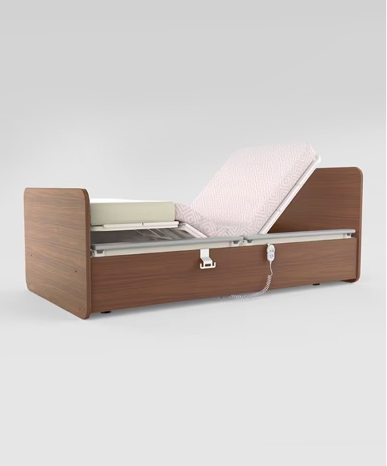 Grace Homecare Bed (Motorized with Mattress, Noce Versailles)