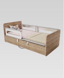 Grace Homecare Bed (Motorized with Mattress, Sonoma Eiche)