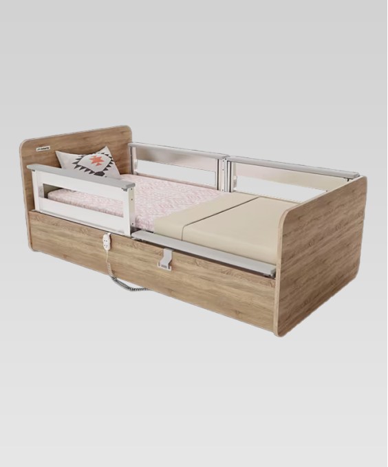 Grace Homecare Bed (Motorized with Mattress, Sonoma Eiche)