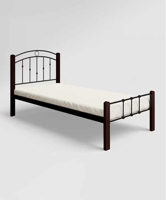 Opal Pro Single Size Bed (Black Color)