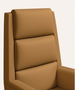 Emerald High Back Leather Ergonomic Office Chair (Tan) (1 Year Warranty, Adjustable Armrest)