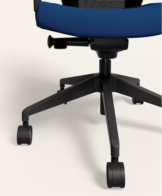 Greta 2.0 Mid Back Fabric Ergonomic Office Chair (Royal Blue with Black Body) (1 Year Warranty, Adjustable Armrest)