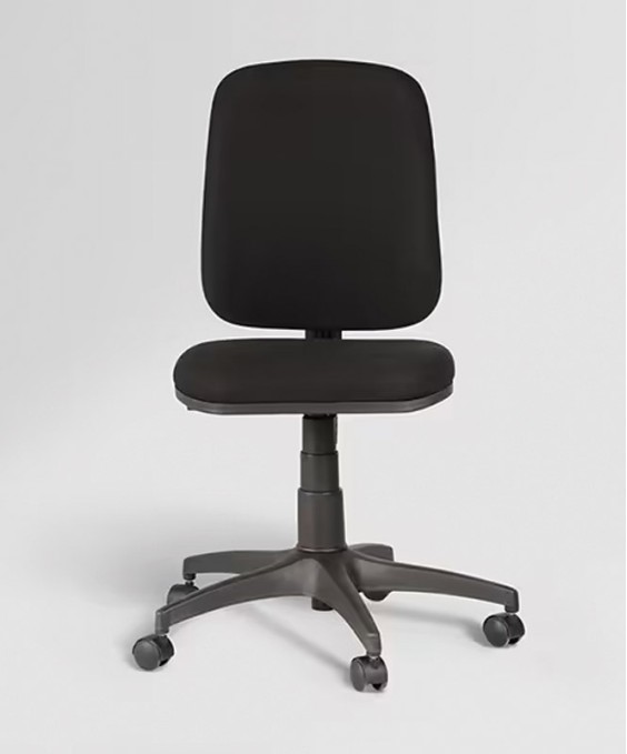 Learn Fabric Adjustble Height Revolving Study Chair (Black)