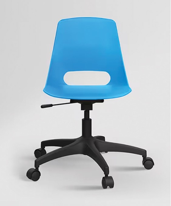 Shine 360 Adjustble Height Revolving Chair (Azure Blue, Sizemark 6)