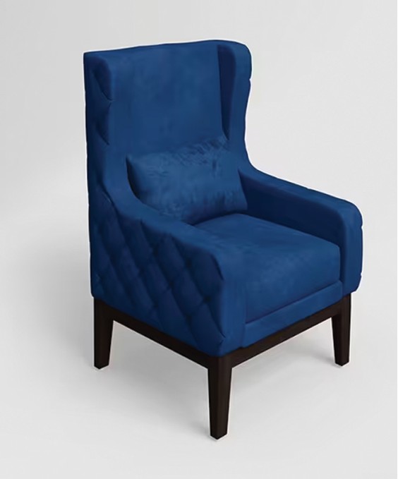 Creta Wing Chair (1 Seater, Fab Blue)