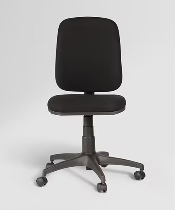 Learn Fabric Adjustble Height Revolving Study Chair (Black)