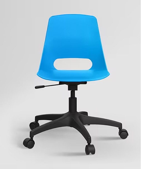 Shine 360 Adjustble Height Revolving Chair (Azure Blue, Sizemark 6)