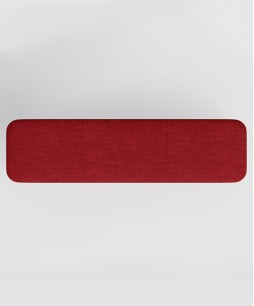 Billet 3 Seater Bench (Fabric, Red)