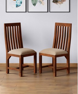 Echo Solid Wood Dining Chair (Set Of 2, Natural)