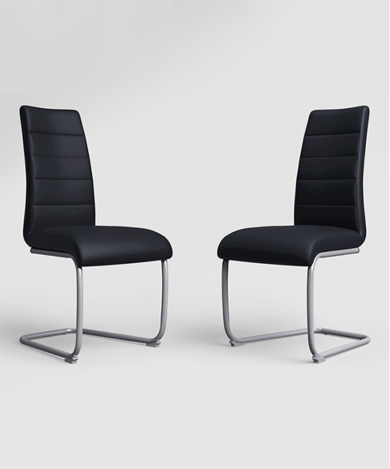 Pluto Pro Dining Chair (Set Of 2, Black)