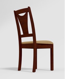 Swish Solid Wood Dining Chair (Set Of 2, Mahogany)