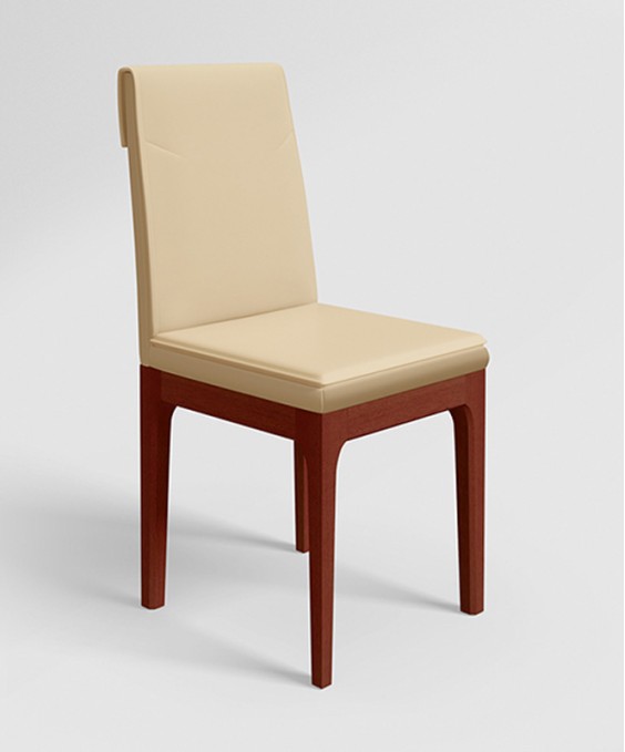 Terrene Plus Solid Wood Dining Chair (Set Of 2, Beige)
