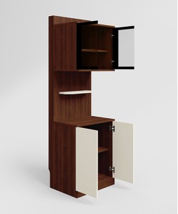 Meraki Particle Board Display Unit and Book Shelf  (Brown)