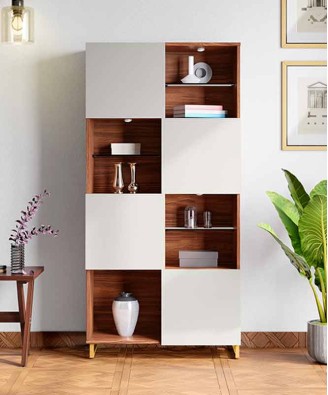 Osiris Engineered Wood Display Unit and Book Shelf