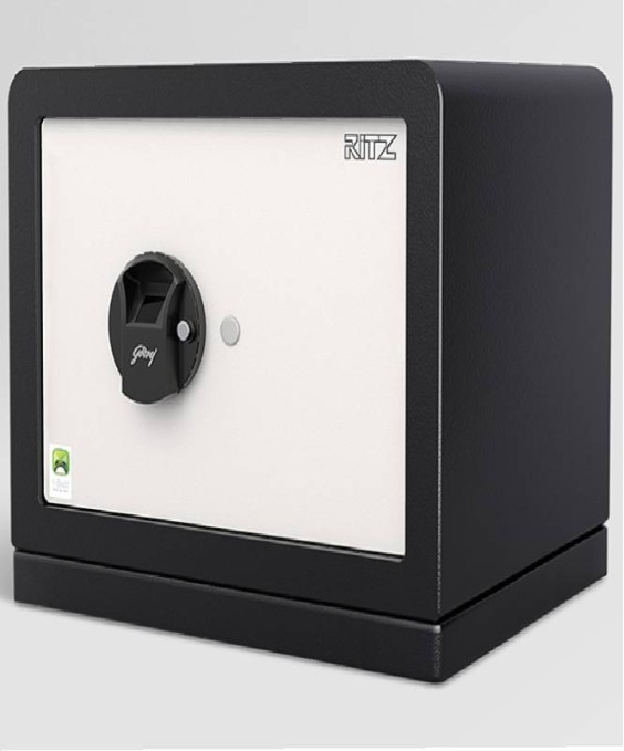 Ritz Biometric Home Locker Inbuilt Ibuzz Alarm, Ivory