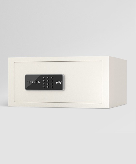 NX Pro 25 Litres Digital Home Locker (Electronic Motorized Lock, Ivory)