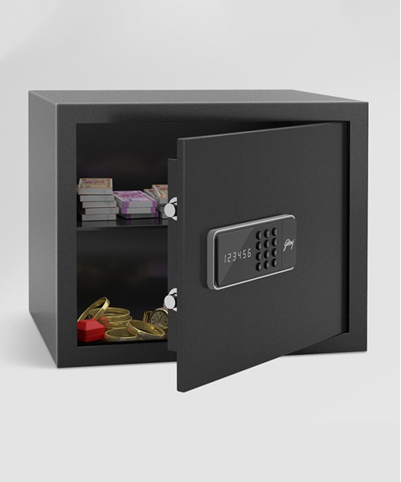 NX Pro 30 Litres Digital Home Locker (Electronic Motorized Lock, Ebony)