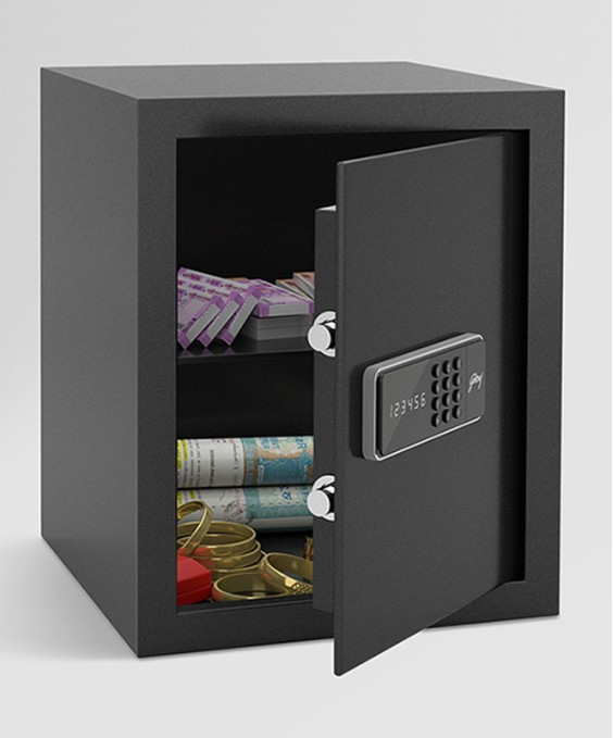 NX Pro 40 Litres Digital Home Locker (Electronic Motorized Lock, Ebony)
