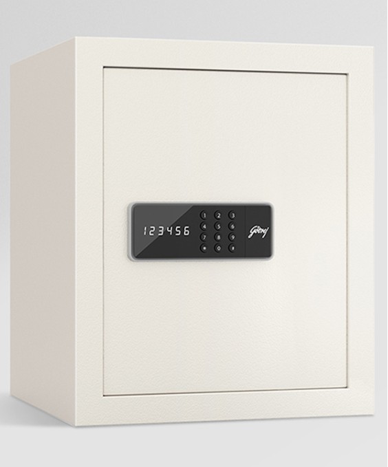 NX Pro 40 Litres Digital Home Locker (Electronic Motorized Lock, Ivory)
