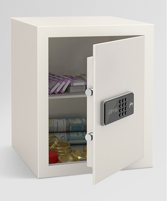 NX Pro 40 Litres Digital Home Locker (Electronic Motorized Lock, Ivory)