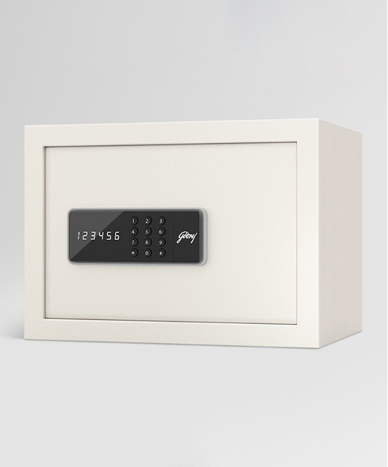 NX Pro 15 Litres Digital Home Locker (Electronic Motorized Lock, Ivory)