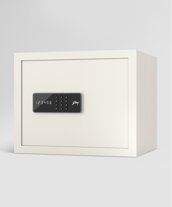 NX Pro 30 Litres Digital Home Locker (Electronic Motorized Lock, Ivory)