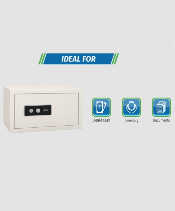 NX Pro 33 Litres KL Home Locker (Key Lock, Ivory)