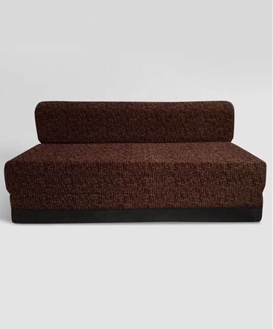 Breeze 72 X 60 X 6 Sofa Cum Bed (Fabric, Dark Brown)