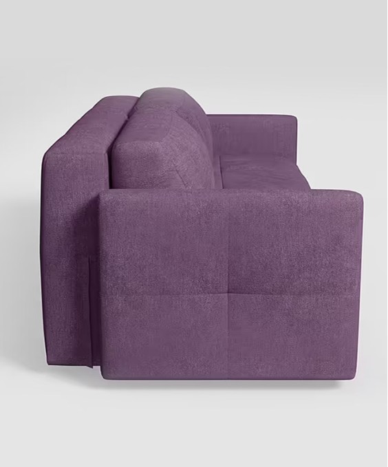 Cubicon Sofa Bed (Fabric, Purple)