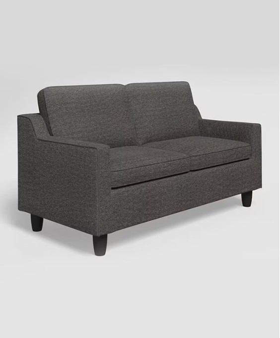 Candour 3 Seater Sofa (Fabric, Dark Grey)