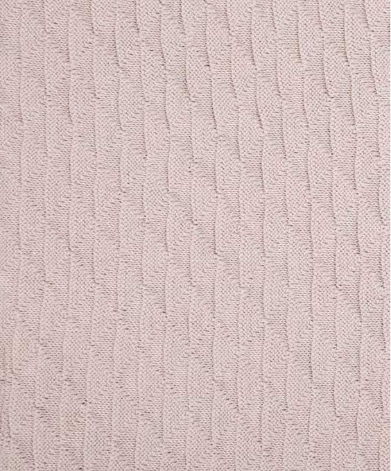 Throw 50x70 Quilt Knit Solid (Cotton, Sand)