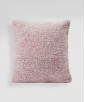 16x16 Cotton Square Cushion Cover (Pink, Cut Pile Solid Tufting)