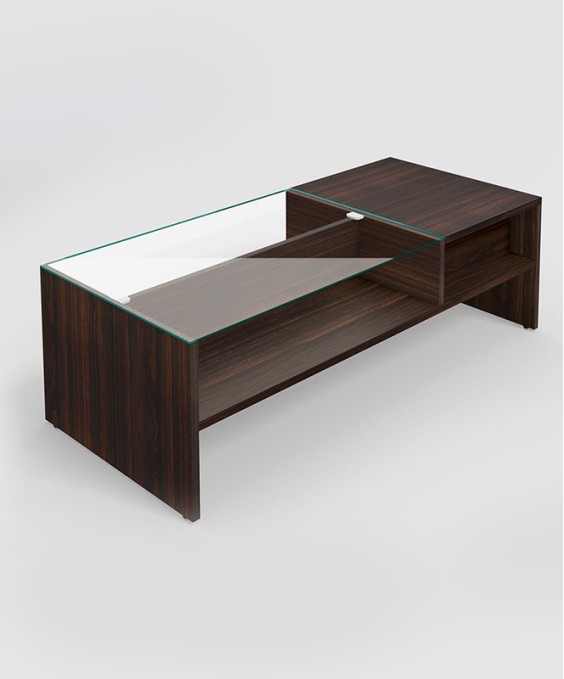 Acura Pro Coffee Table (Tempered Glass, Wenge)
