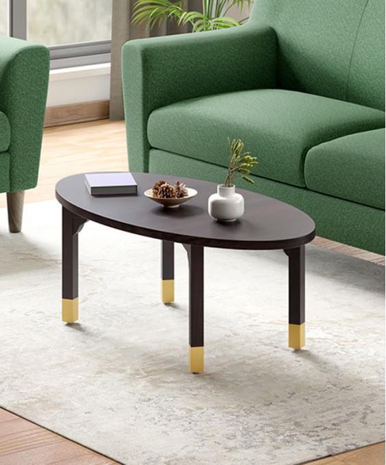Oval XL Coffee Table (Solidwood, Cafe Color)