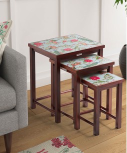 India Circus Feathered Garden Nesting Table (By Krsnaa Mehta)