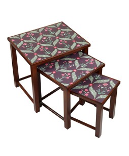 India Circus Iron Blooming Dahlia Nesting Table (By Krsnaa Mehta)