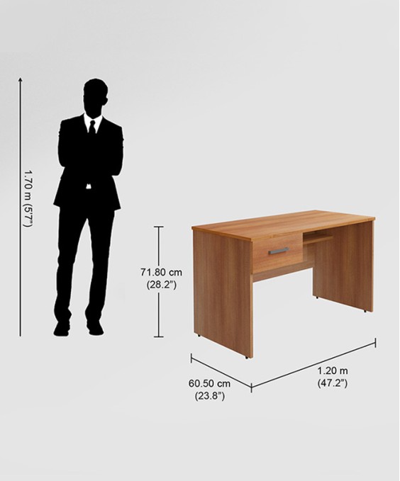 Adria Workdesk (With Drawer, Imperial Oak Color)