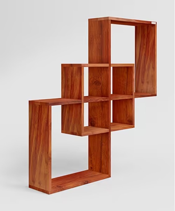 Triarri Wall Shelf (Sheesham, Antiq Walnut)